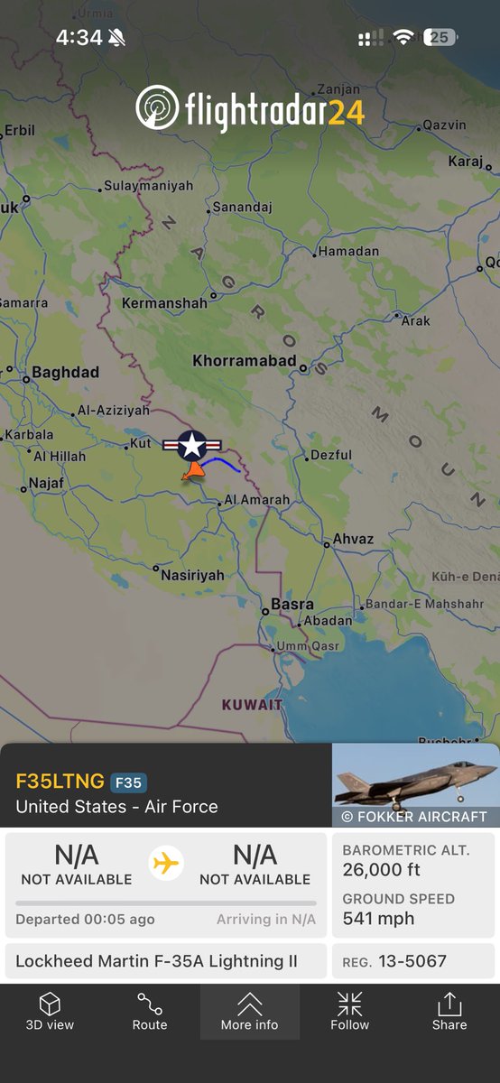 F35 with its transponder on might be even crazier than the B1s and B52s 😭