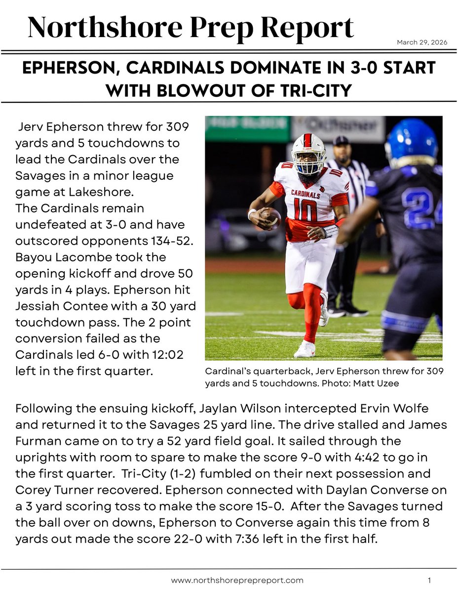 Northshore Prep Report tweet media