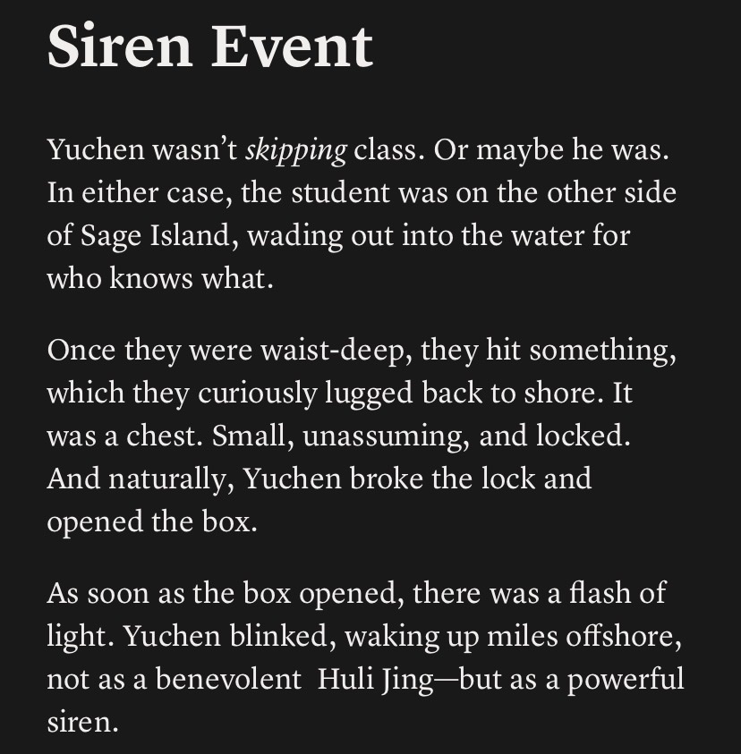yuchen 「SIREN EVENT」 tweet media