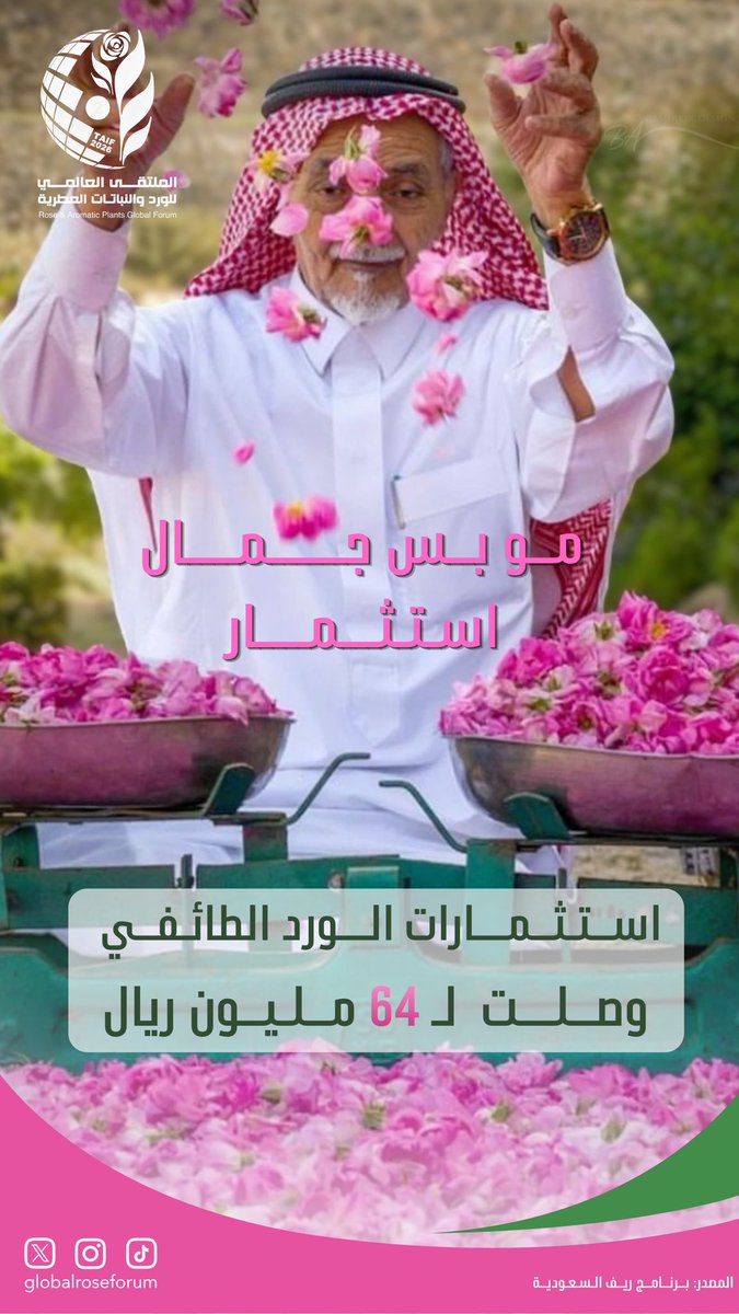 الملتقى العالمي للورد والنباتات العطرية tweet media