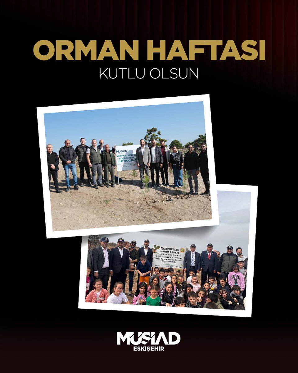 EskisehirMusiad's tweet photo. Üretim kadar yaşatmanın da önemine inanıyoruz. MÜSİAD Eskişehir ailesi olarak, geleneksel hale getirdiğimiz ağaç dikme faaliyetlerimize her fırsatta katılım sağlayarak şehrimize nefes olmaya çalışıyoruz.

Ormanlarımızı korumak ve çoğaltmak sadece bir görev değil, bir vicdan meselesidir. Toprağa dokunan her eli, dikilen her fidanı gönülden destekliyoruz.

Orman Haftası kutlu olsun.

#MÜSİADEskişehir