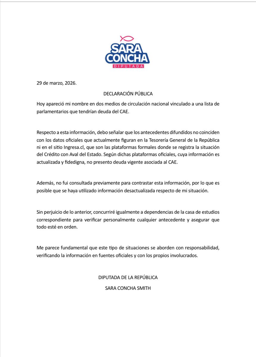 SARA CONCHA SMITH tweet media