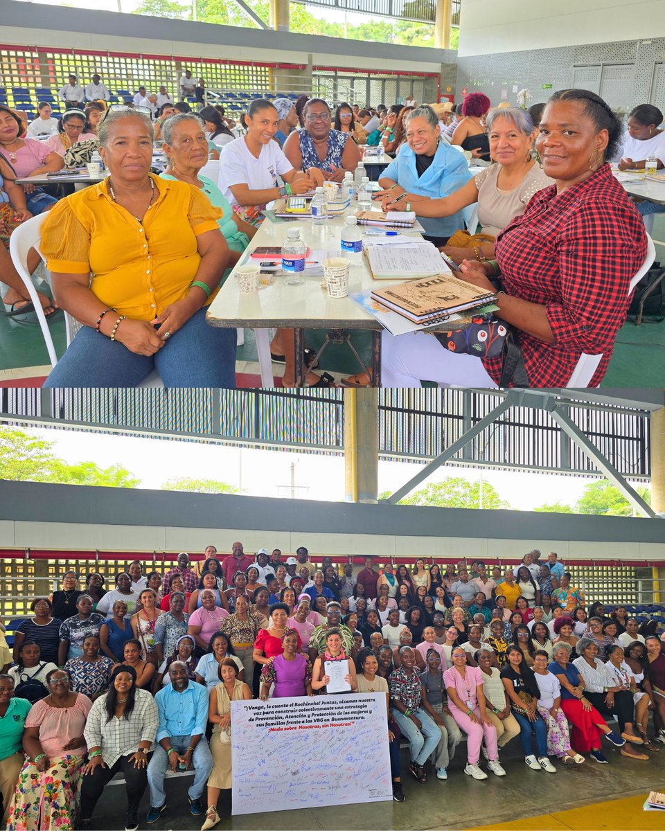 #MinIgualdadEnAcción Desde el Coliseo de Buenaventura, avanzamos en el cumplimiento de los acuerdos del Paro Cívico por la Dignidad y la Vida de 2017: socializamos los hallazgos sobre violencias basadas en género, construida con y para las mujeres del territorio.

Gracias al