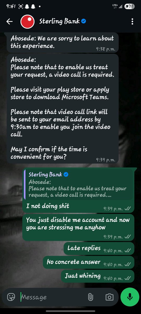 gamji_0's tweet photo. @Switch_Nig Don't ever open account with this people they are so frustrating 
From the day i started banking with them i haven't known anything but trouble i was just on my own and this people disabled my account and they have done that alot https://t.co/cK6sUyRM6E