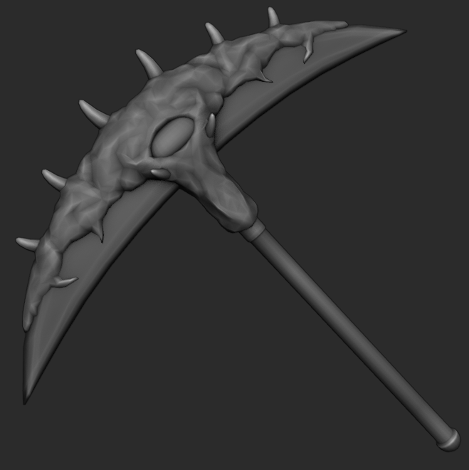 Northern_poly's tweet photo. Flesh Pickaxe Textured in Substance Painter #3dart #3D #Blender3D #pickaxe #modeling commissioning open, DM me. https://t.co/o5ACdvnZrq