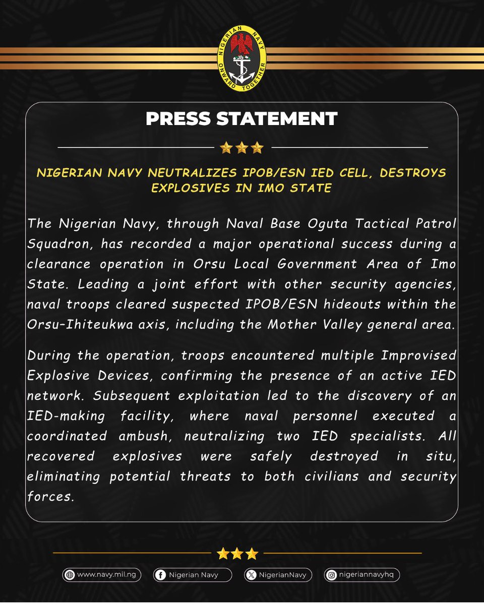 Nigerian Navy tweet media
