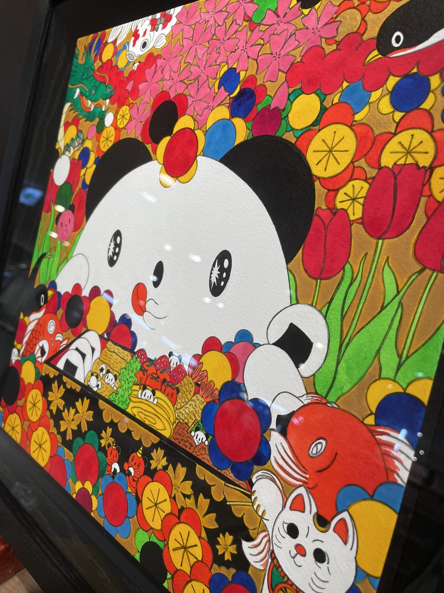 本日最終日。17時までです。広島三越7階で個展開催中。