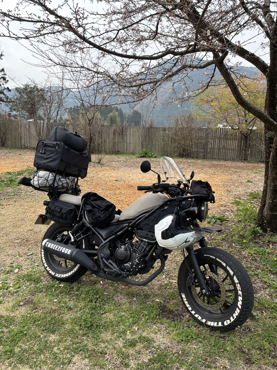 昨晩は相当雨が降ったんだけど水捌けが良くてびっくり。お世話になりました。