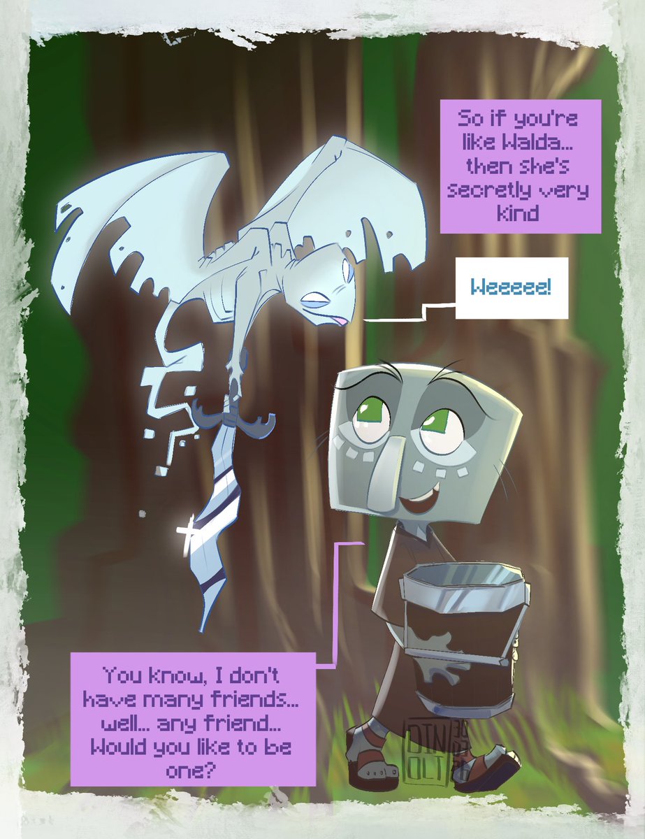 DINOLT15's tweet image. (Young) Archie and Gaffer, the vex.

#Minecraft #ArchieKingOfIllagers