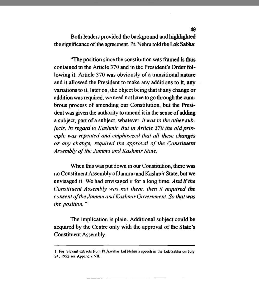 कांग्रेस का काला अध्याय 
14. क्या आपको पता है कि 1952,1957 तथा 1962 तक जम्मू कश्मीर में लोकसभा व राज्यसभा का चुनाव नहीं होता था ।जम्मू कश्मीर के प्रधानमंत्री लोकसभा और राज्यसभा के सदस्यों को नामित करते थे ।आधा कश्मीर पाकिस्तान को दान देने के बाद भारतीय संविधान में धारा 370 व 35 A