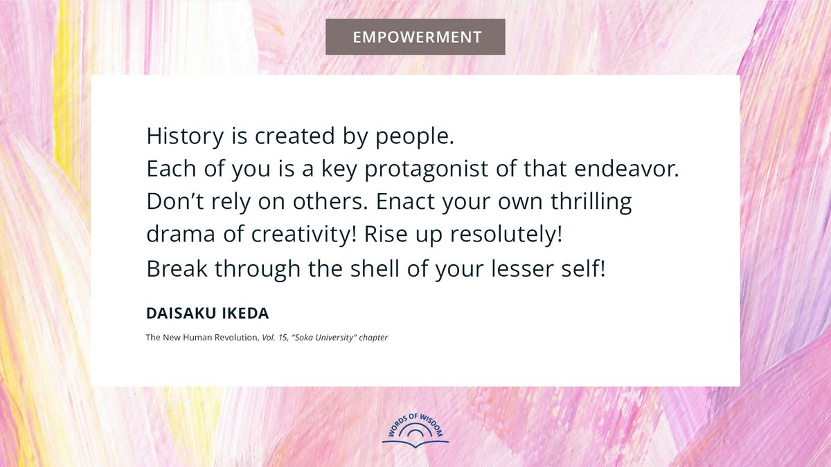 daisakuikeda_of's tweet image. The future takes shape through the choices we make today. 

Explore more quotes: daisakuikeda.org/sub/quotations…

#Empowerment #DaisakuIkedaQuotes #WordsofWisdom #PeaceThroughDialogue