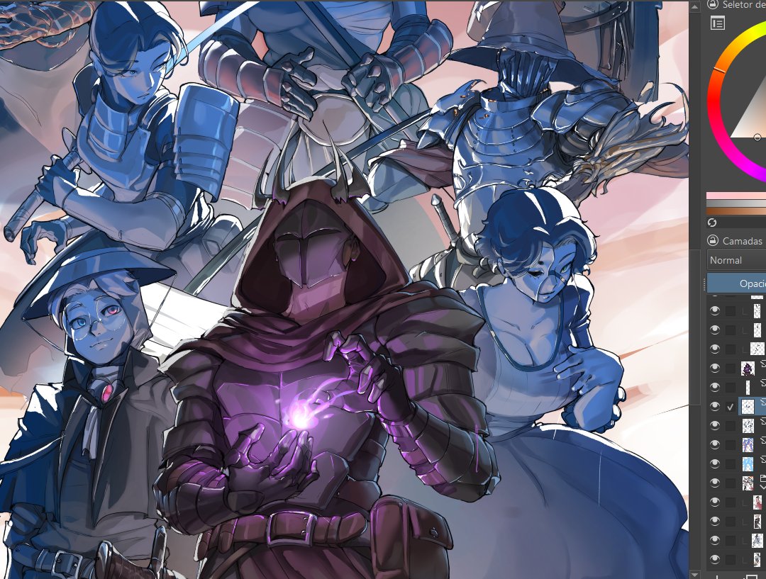 a LOT of WARRIORS cm-
grande party de rpg