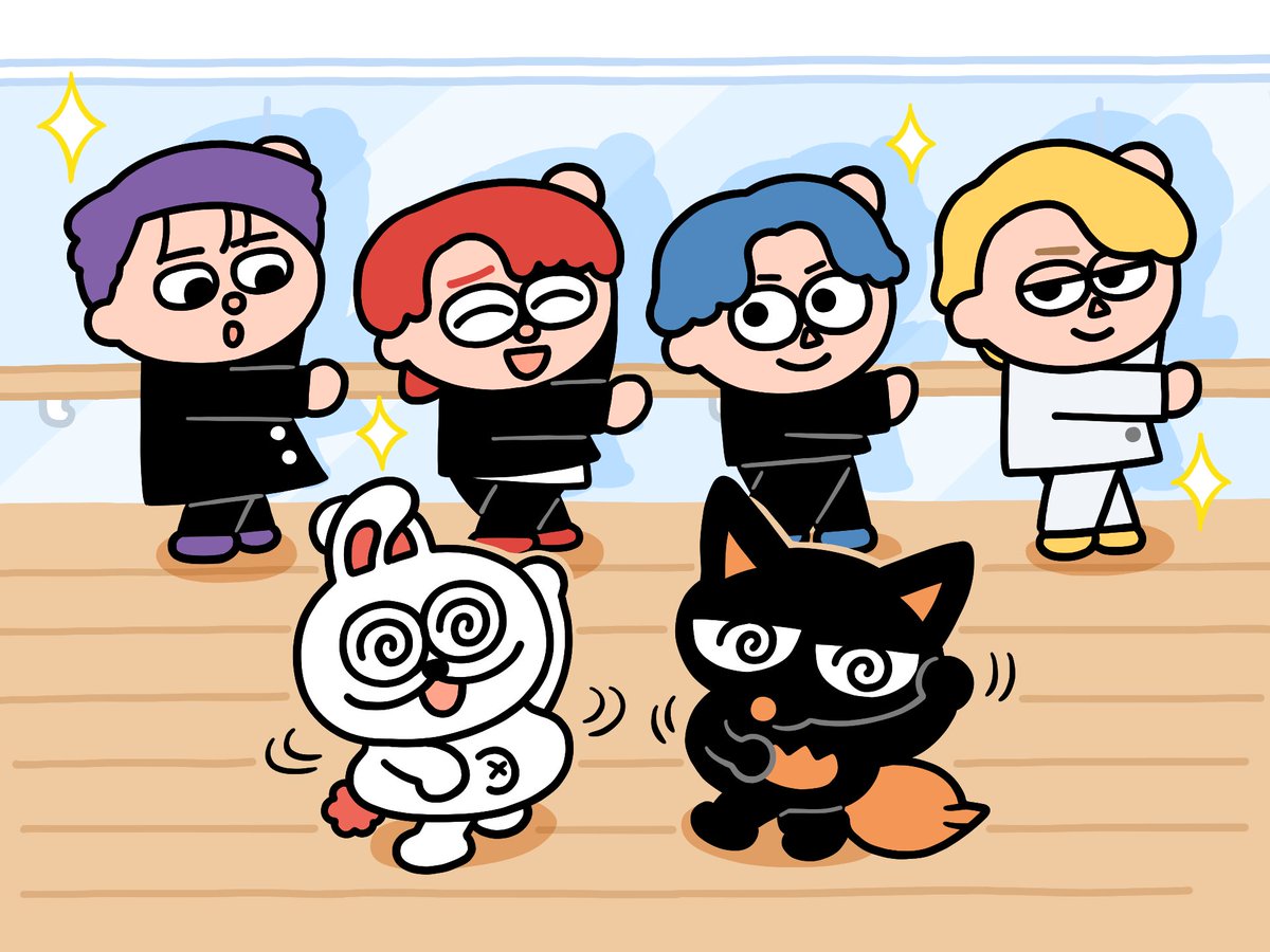 OWV兄さんのダンスレッスン🎶
目が回るぅ・・・

#JJフレンズ
<a href="/owv_official/">OWV</a>