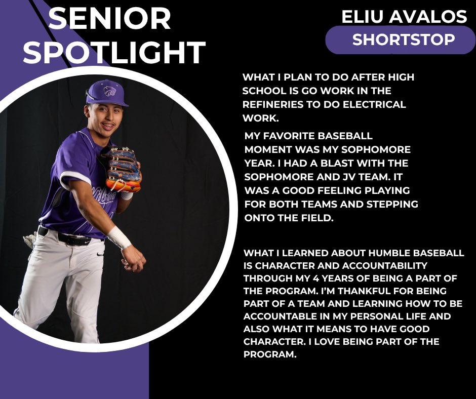 humblewildcatbb's tweet image. SeniorS Spotlight #CAD @Coach_Hud_HHS @Coach_Carroll2 @HHS_Television @HumbleISD_HHS