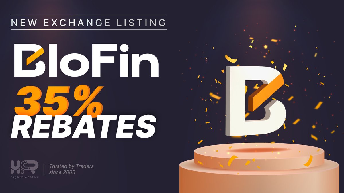 highfxrebates's tweet photo. New Exchange Listed: BloFin 🎉
Trade on BloFin and earn up to 35% rebates on every trade.
Start here;
https://t.co/Exyd3PvZjj
#blofin #CryptoMarkets #CryptoGains #crypto https://t.co/vcoTY0iU4E
