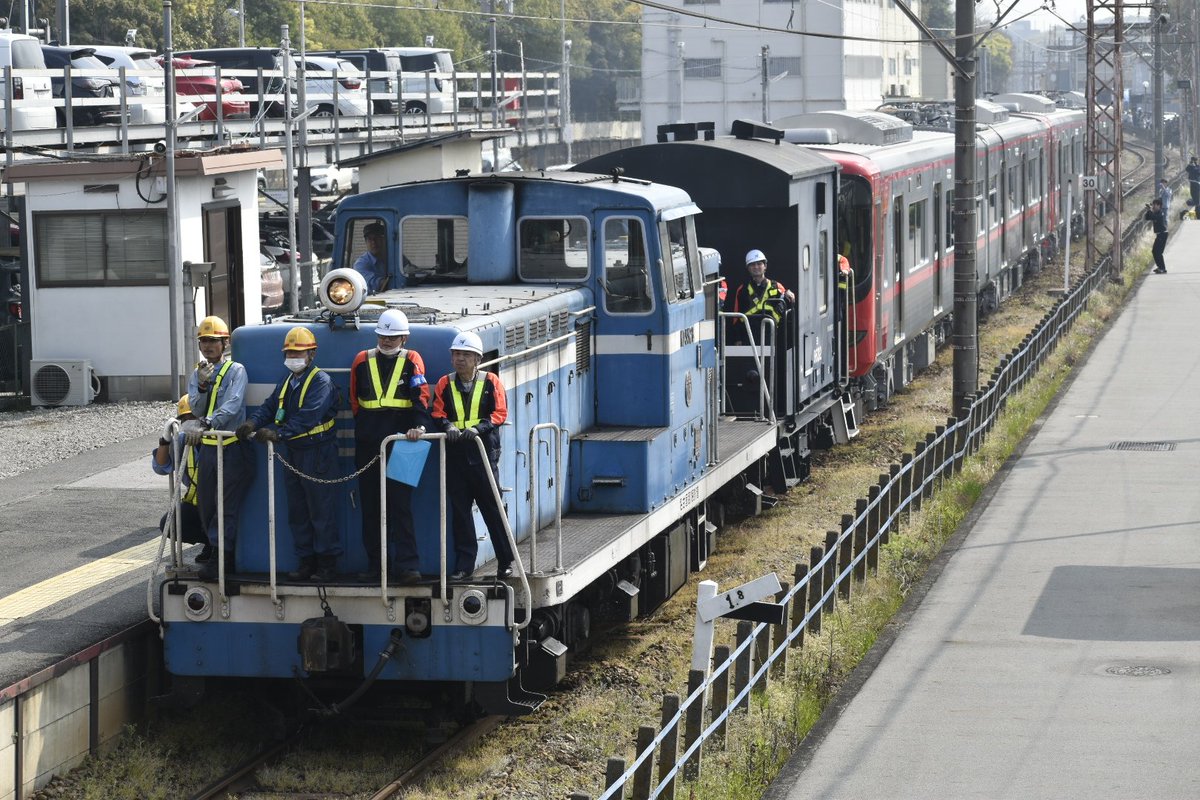 名古屋臨海鉄道 ND552 8 名鉄9127F+9126F+9125F甲種輸送