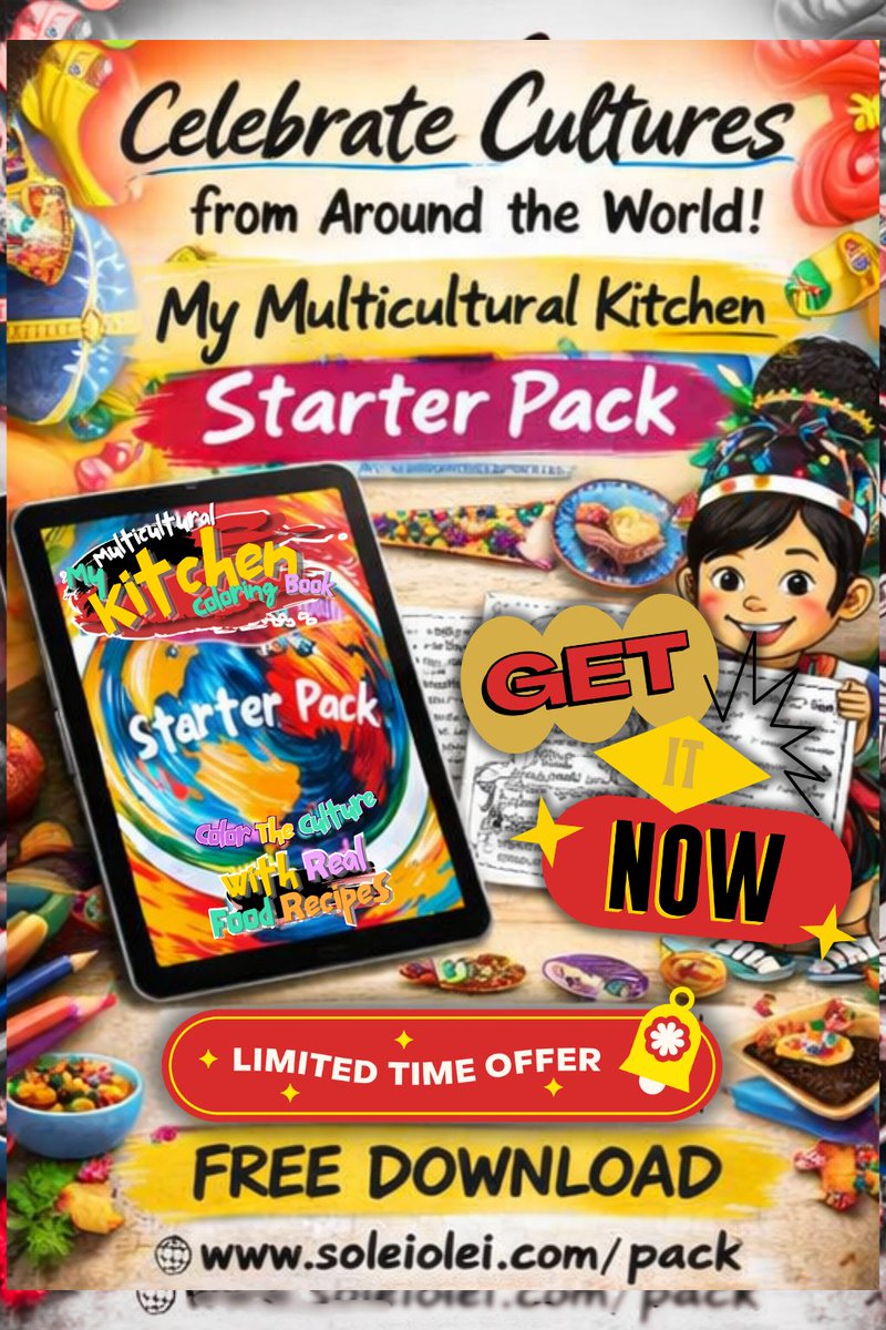 SoleiOleiBooks's tweet image. Cooking together builds memories and knowledge.

Start with global recipes for kids.

soleiolei.com/pack

#KidsCooking #FamilyLearning #Education