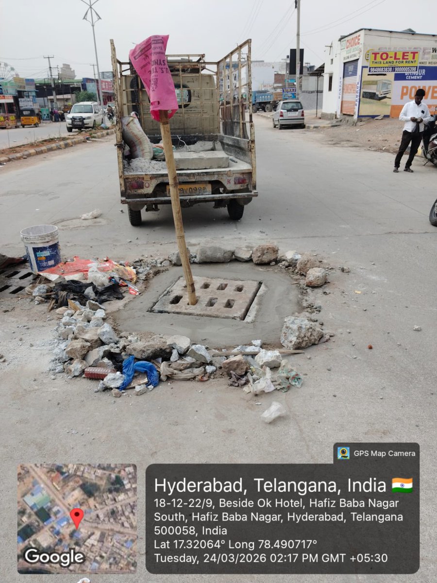 ShivaDrs's tweet photo. @EngineeringGhmc Sir, 
Benching work completed. Issue rectified https://t.co/lgJgweMUM5