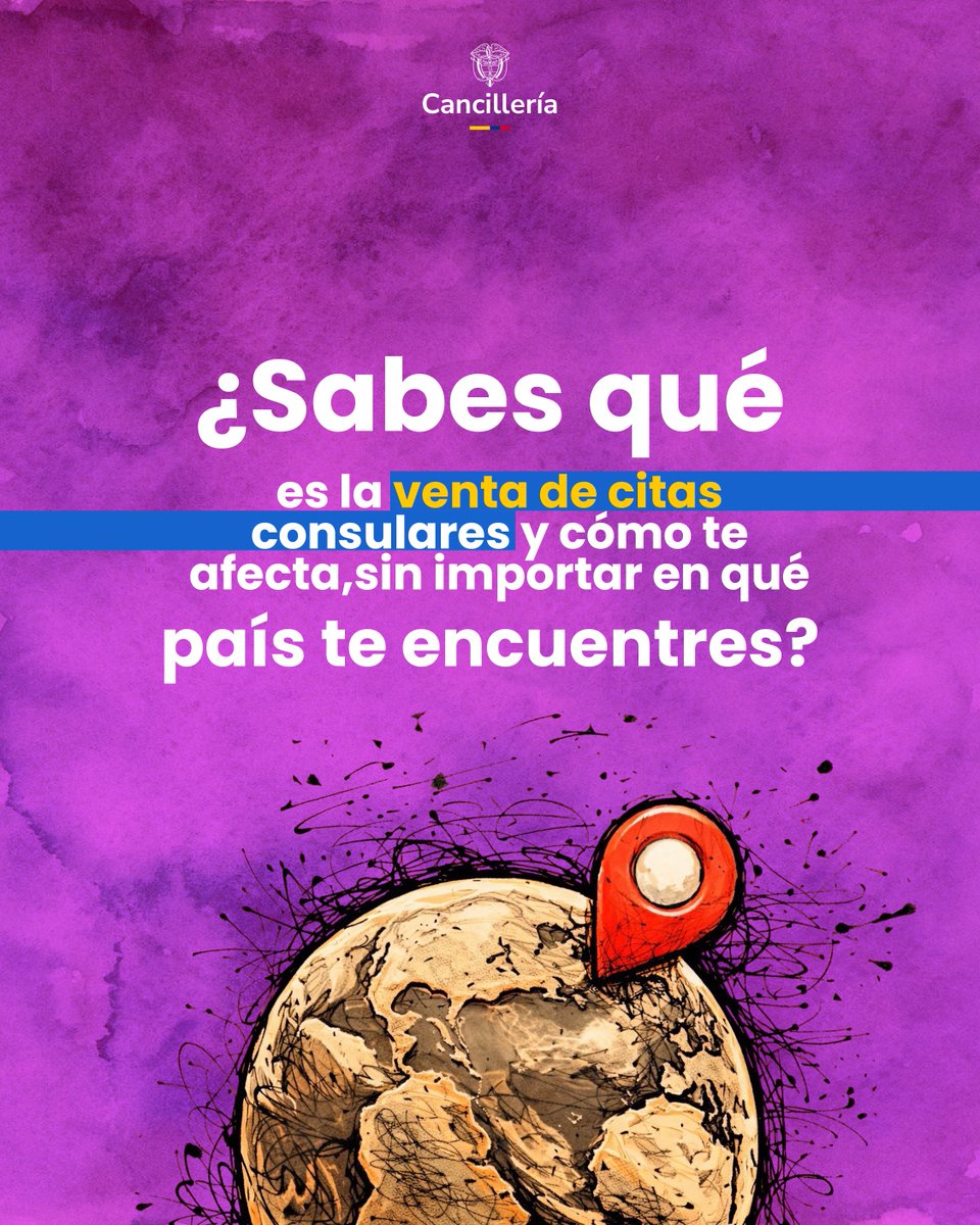 EmbColFilipinas's tweet photo. Este fenómeno no ocurre solo en un país. Los colombianos en el exterior, sin importar dónde se encuentren, tienen derecho a agendar su cita consular de forma gratuita y directa. Conoce cómo protegerte. https://t.co/Z4TpmYpL1i