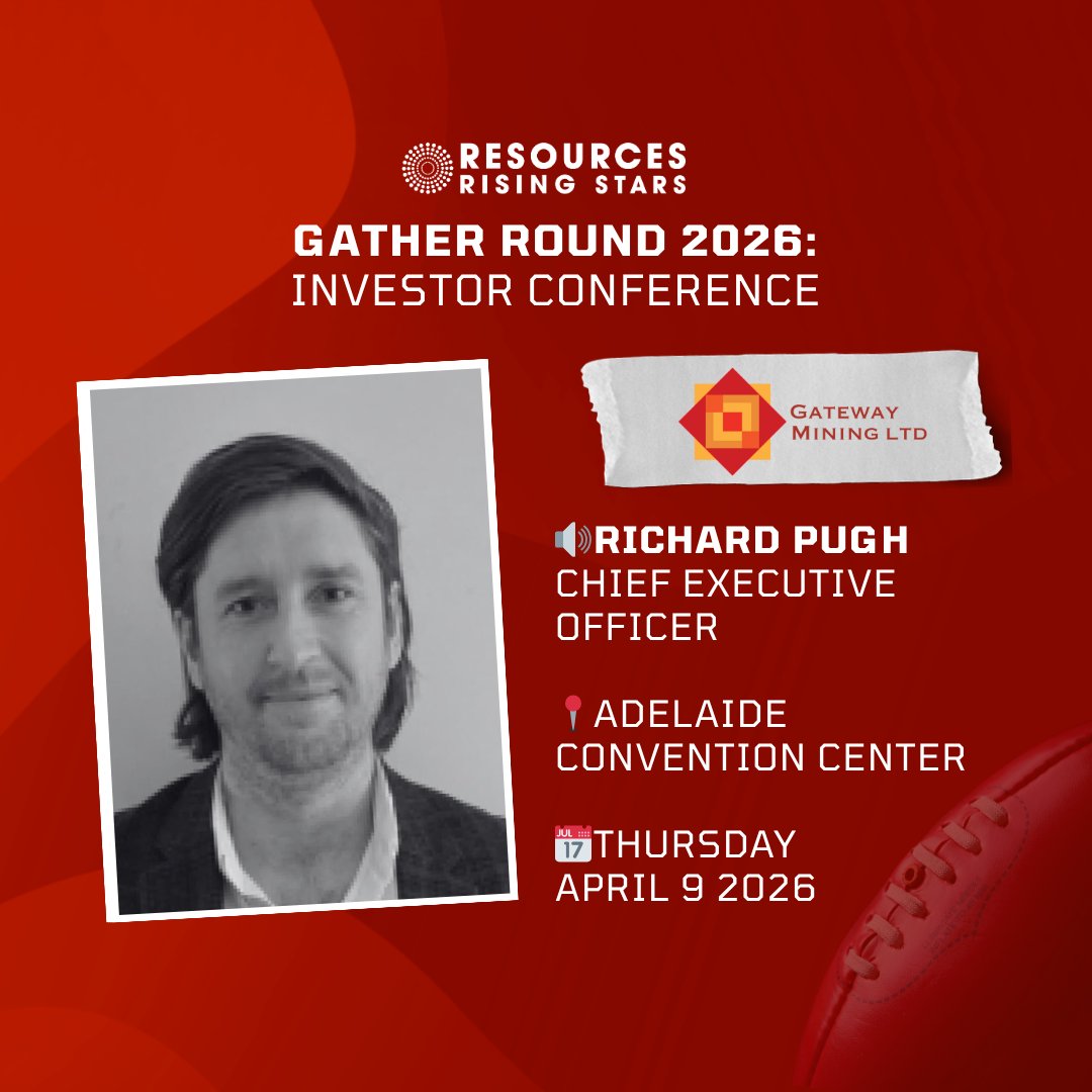 gateway_mining's tweet photo. We’re heading to Adelaide for the @RR_Stars Gather Round Investor Conference.

It’s always a valuable opportunity to connect with others across the industry, hear fresh perspectives from industry leaders including our own Richard Pugh.

Register here: https://t.co/q3TF0YNiJ5 https://t.co/rGEw9HMgFk