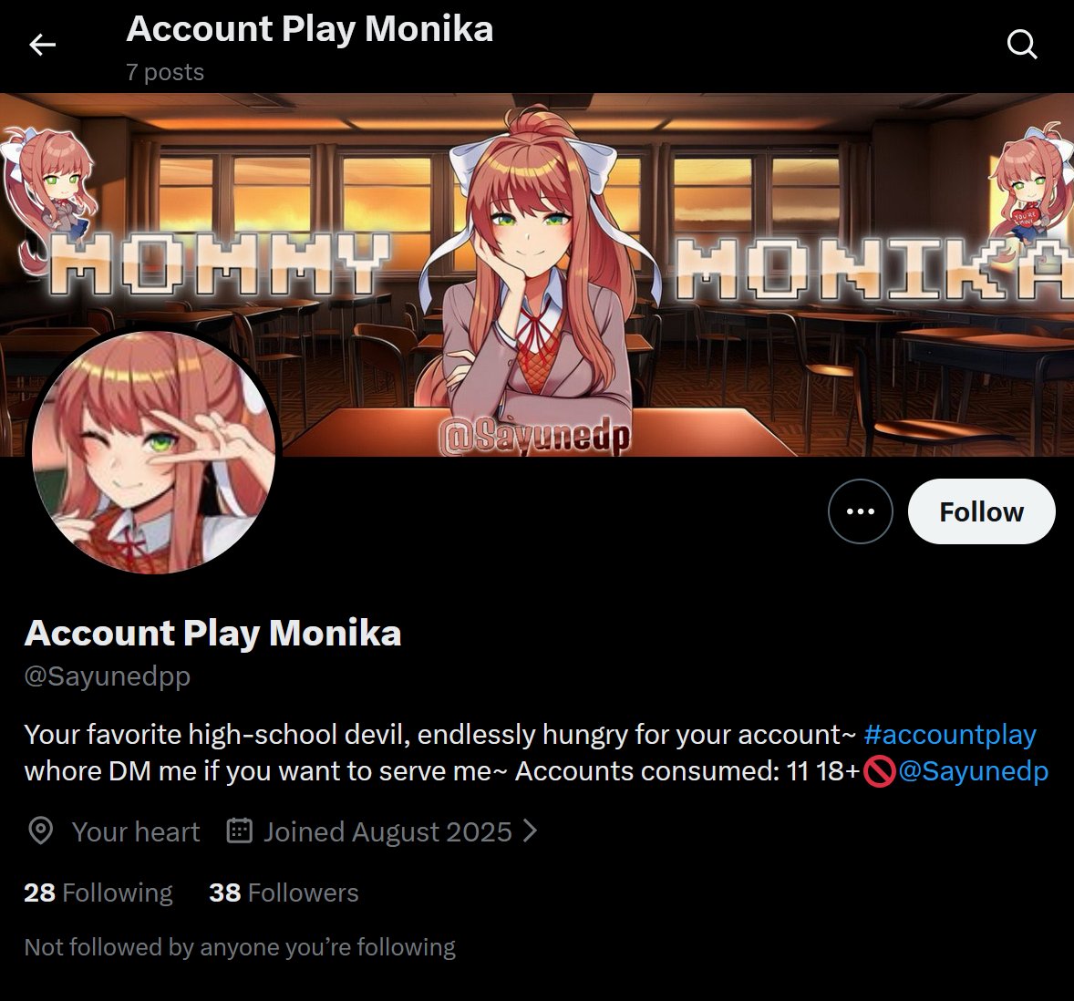 Account Play Monika tweet media