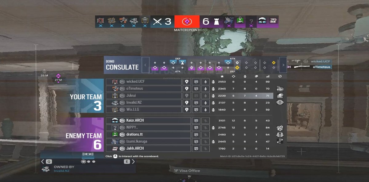 Jskrui's tweet photo. Week 2 of @VirTueR6_GG, we win 2-1 vs arch angels, L rehost dropped 20 that map https://t.co/IetazANF5h