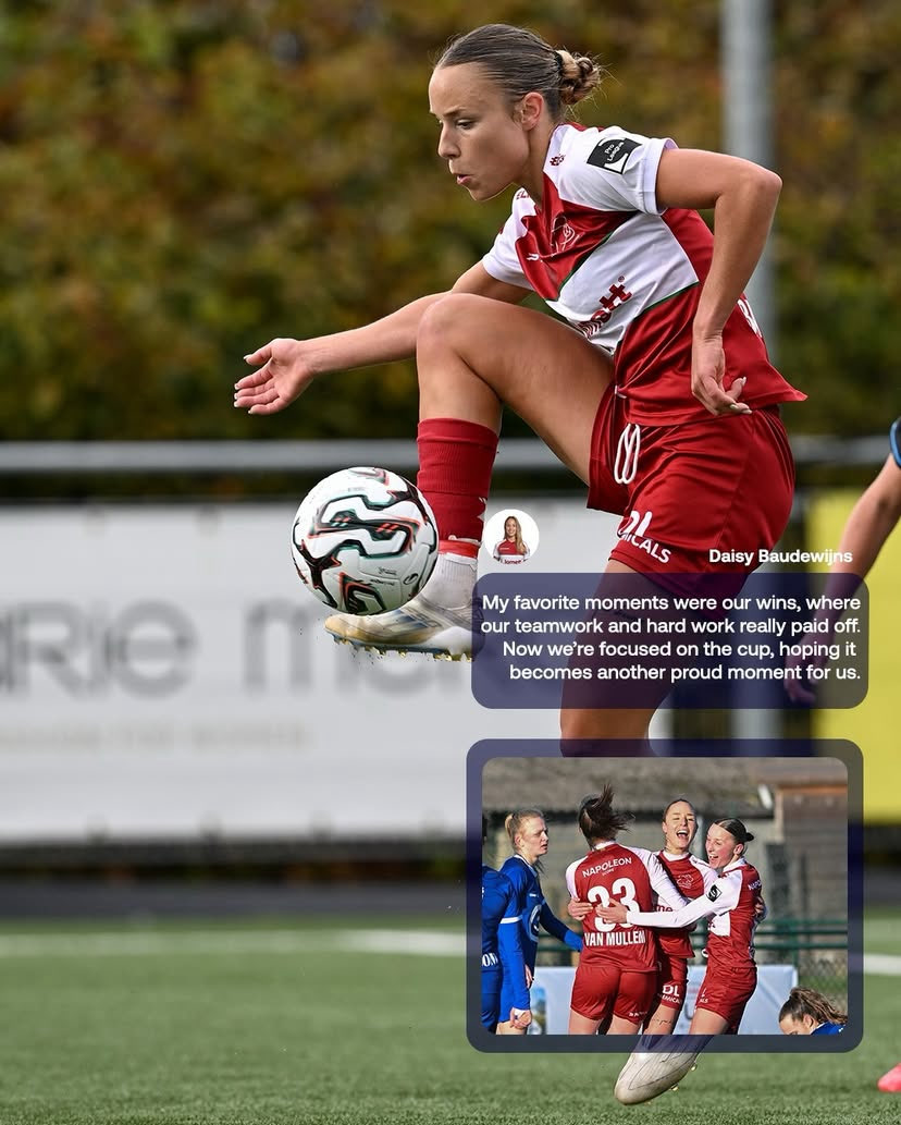 #altijdblijvenzingen Daisy reached the final !!!! Great game and impact during the game . Congratulations DB #zulte