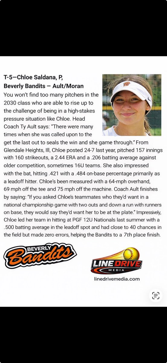 Chloe Saldana #13 2030 tweet media