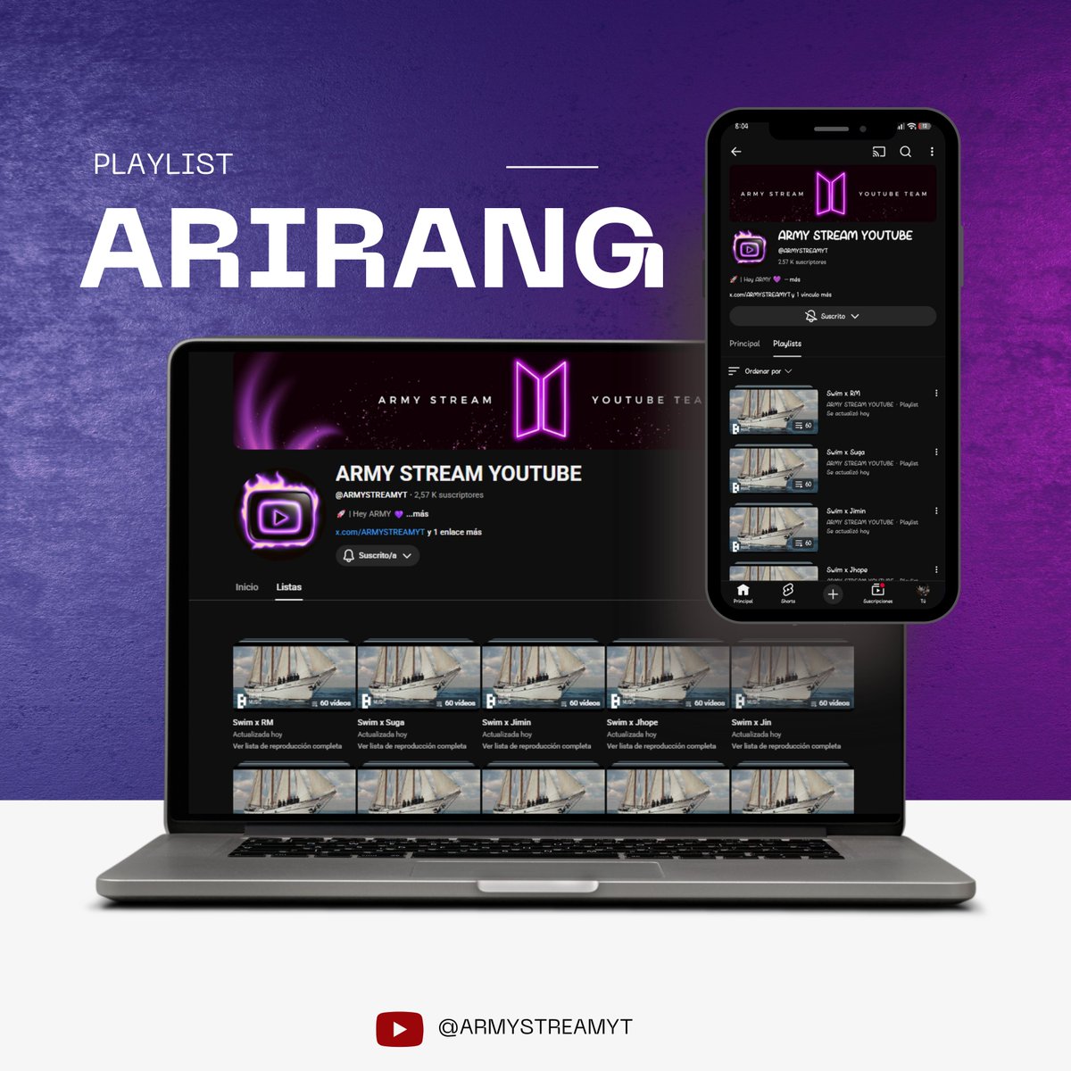 ARMY STREAM YOUTUBE ⁷ (slow) tweet media