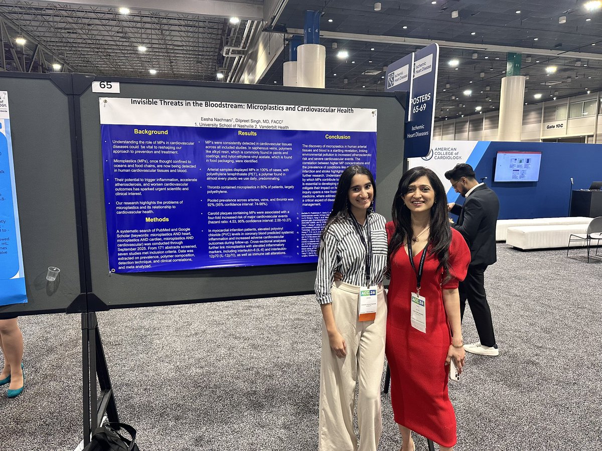 ENachnani's tweet image. So wonderful reconnecting with @purviparwani at ACC. Grateful for mentors who inspire me and continue to shape my journey in cardiology. 🫀
#ACC26 #ACC