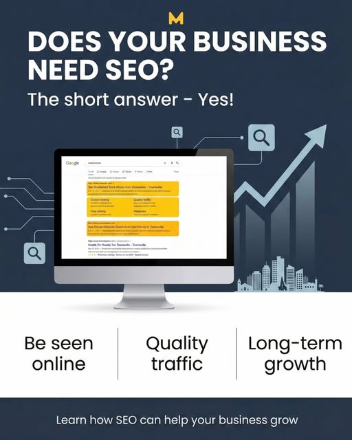 marketigation's tweet photo. 📍 SEO helps your business grow by
getting you in front of the people already searching for
what you offer. 📍 When you show up higher in Google,
more locals find you, trust you, and choose you over
competitors. https://t.co/RhJ7SJCihb