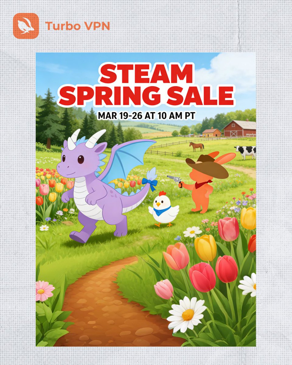 turbo_vpn's tweet image. Steam Spring Sale &amp;amp; Fatal Fury DLC are here! 🎮
Laggy cross-region matches? Our global servers = low ping, stable connections. Play without limits! ⚡
#GamingVPN #LowLatency #TurboVPN