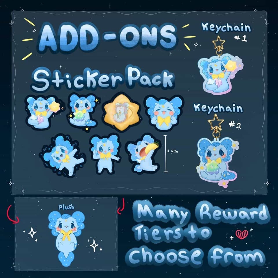 Meet Cosmo , the Starry Axolotl ✨
-
Who is Cosmo ? 💫
-
Cosmo is an axolotl  who was born from the explosion of a dying star very far away from our galaxy. After the explosion, he was slingshotted into space and eventually arrived at the Milky Way. Finding its way to earth 🌎 ✨