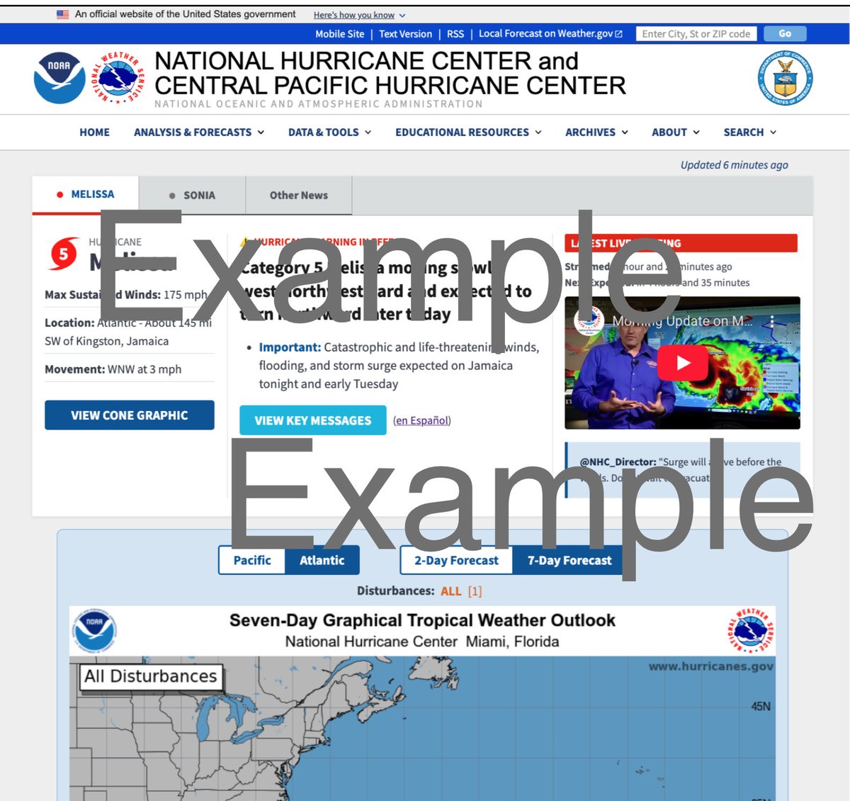 WeatherSources's tweet photo. 6. More mobile friendly version of the NHC hurricane web page rolls out this year. Expect changes as the season progresses to how information is displayed. https://t.co/T8Jt0cZA0i