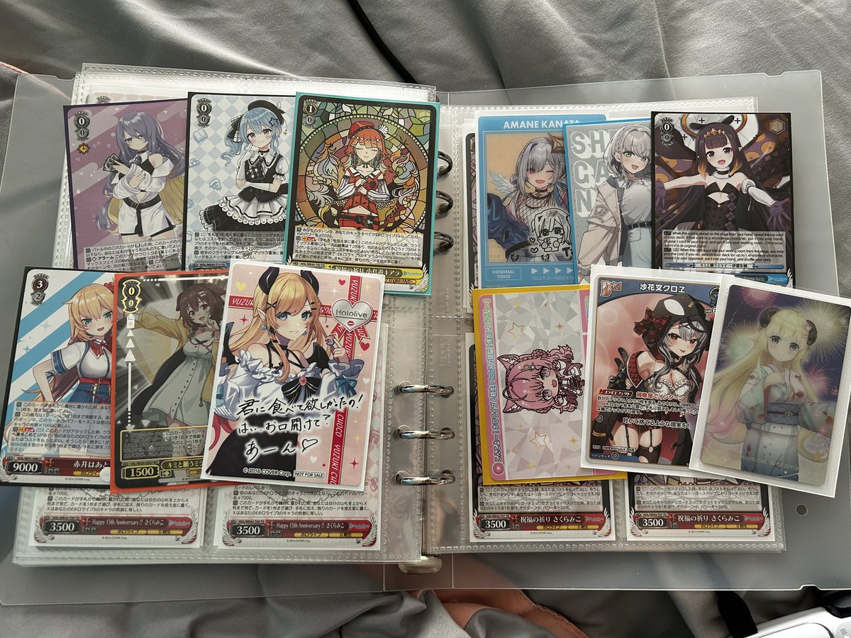 giving out hololive cards again at #animeboston it will be gacha(ish) style and here are just some that I will give out! Will be there Saturday especially at #hololivemeet karaoke
