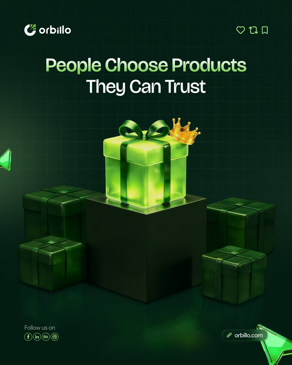 TeamOrbillo's tweet photo. Buyers choose trust.

Not features.

Signals matter:
• Clear positioning
• Simple website
• Visible proof
• Professional design
• Consistent messaging

Trust speeds decisions.

#Orbillo #DesignPartner #TrustSignals #StartupGrowth https://t.co/tqAQKZx5qB