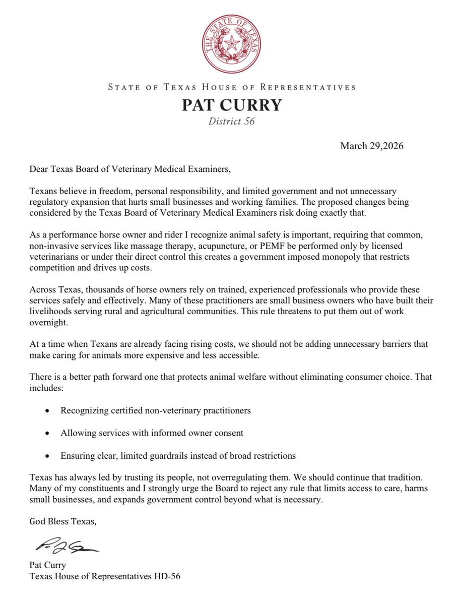 State Representative Pat Curry tweet media