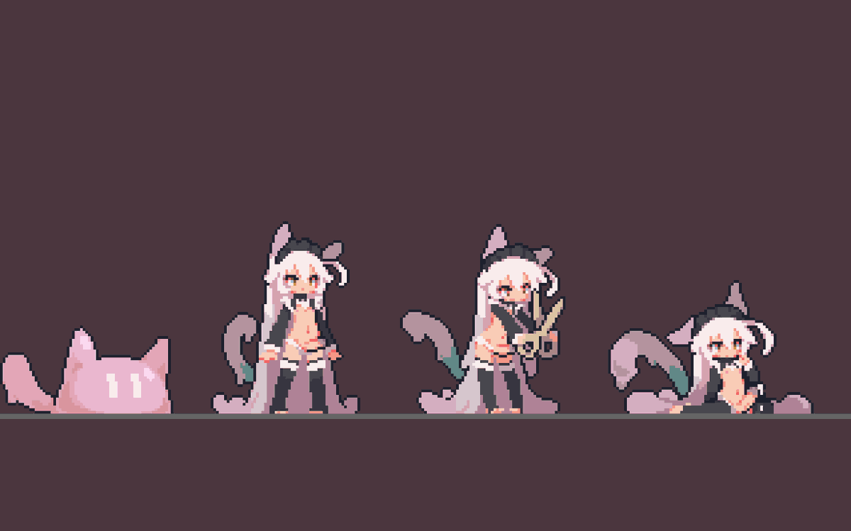 今天完善了之前的角色概念图设计
变化成了熟悉模样的史莱姆