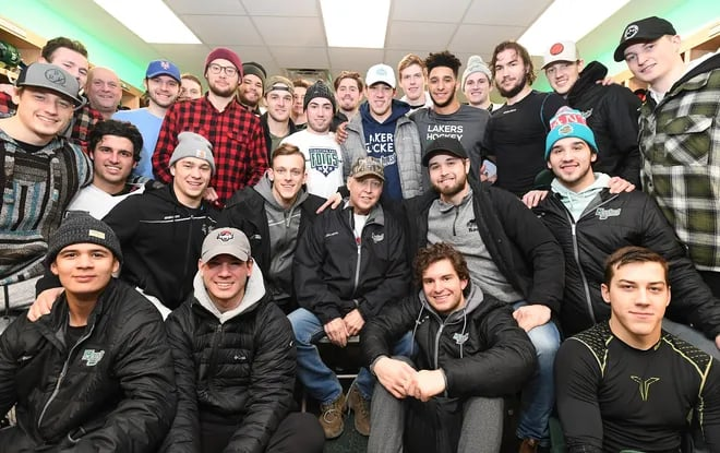 ebrook24's tweet photo. @JLazzy23 @HurstMHockey Done! BTW, in the link that showed photos of the hockey team over the years, I thought you might like this one: https://t.co/6G9Er6yPmM