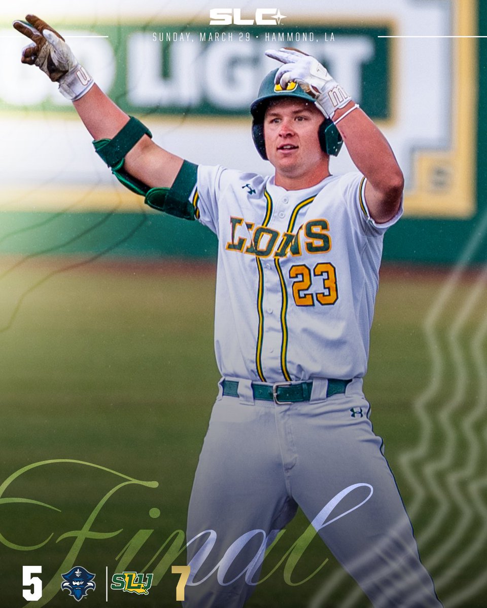 SouthlandSports's tweet photo. SUNDAY SWEEP FOR SOUTHEASTERN🦁

Lions fend off New Orleans for a third time and sweep the series! https://t.co/N5U48XS18f