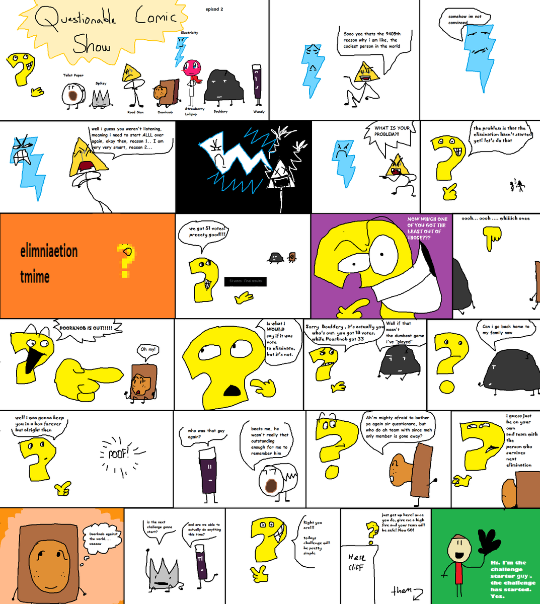 QCS 3 questionable comic show pie flavor #qcsobjectshow