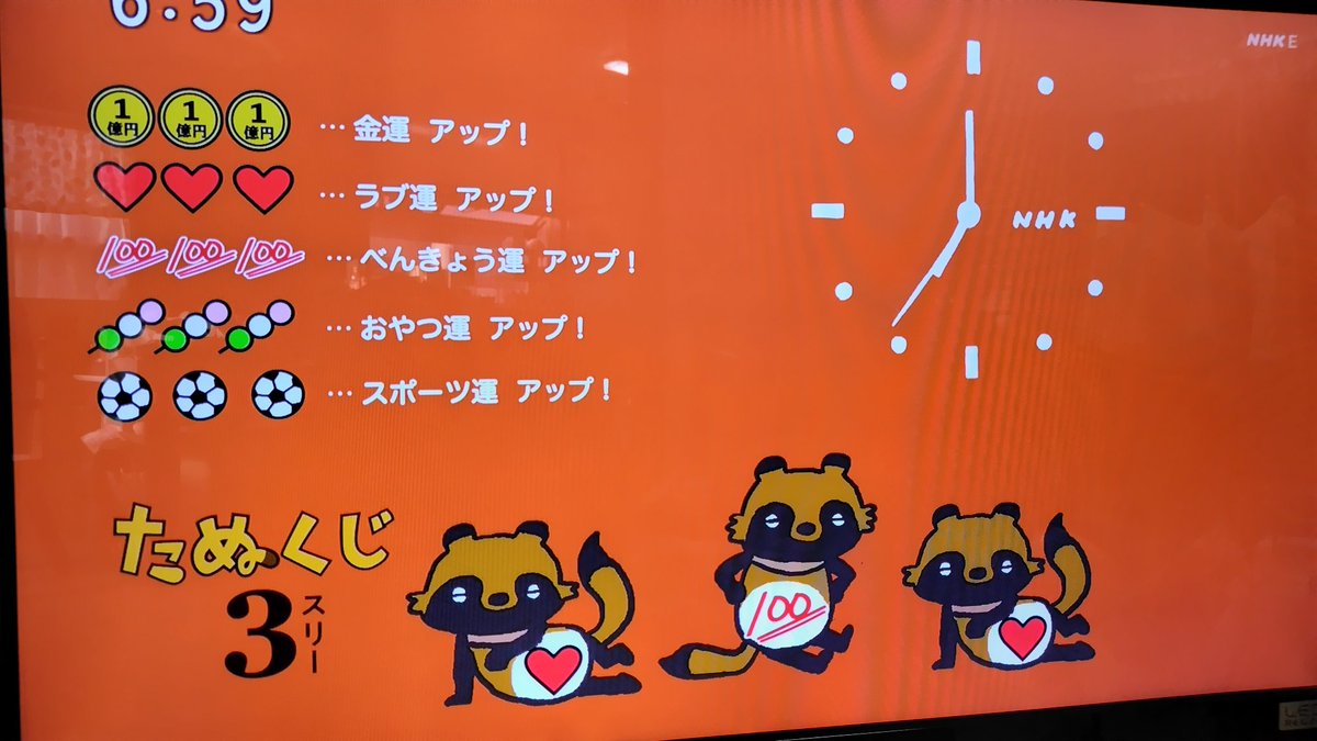 karu_ppo's tweet photo. おはようございまっす！リラックス大事ですよね♪ ﾌｩ～♪ #Eテレ0655 #たなくじ #たぬくじ https://t.co/9W6U9nN5Qm