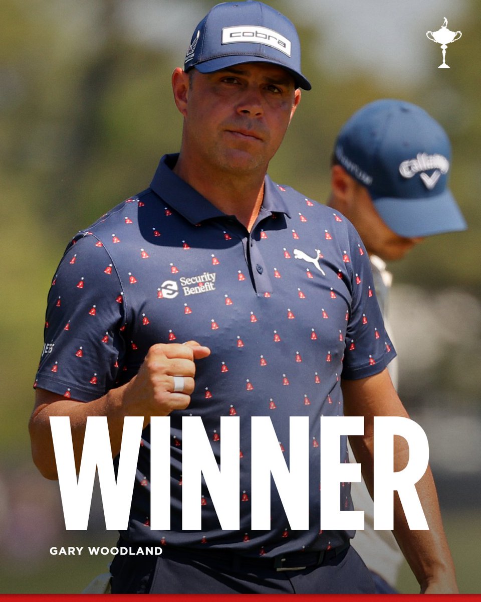 RyderCupUSA's tweet photo. What a story. What a performance. 🇺🇸

Congratulations to 2025 Vice Captain Gary Woodland on his storybook victory at the Texas Children's Houston Open! 

#GoUSA https://t.co/H0C0MWICPm
