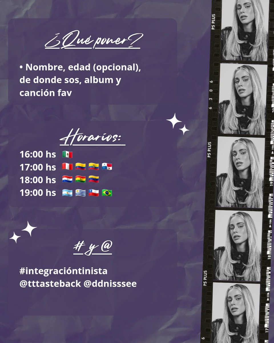 𝐳𝐨𝐞 🪩| INTEGRACIÓN TINISTA tweet media