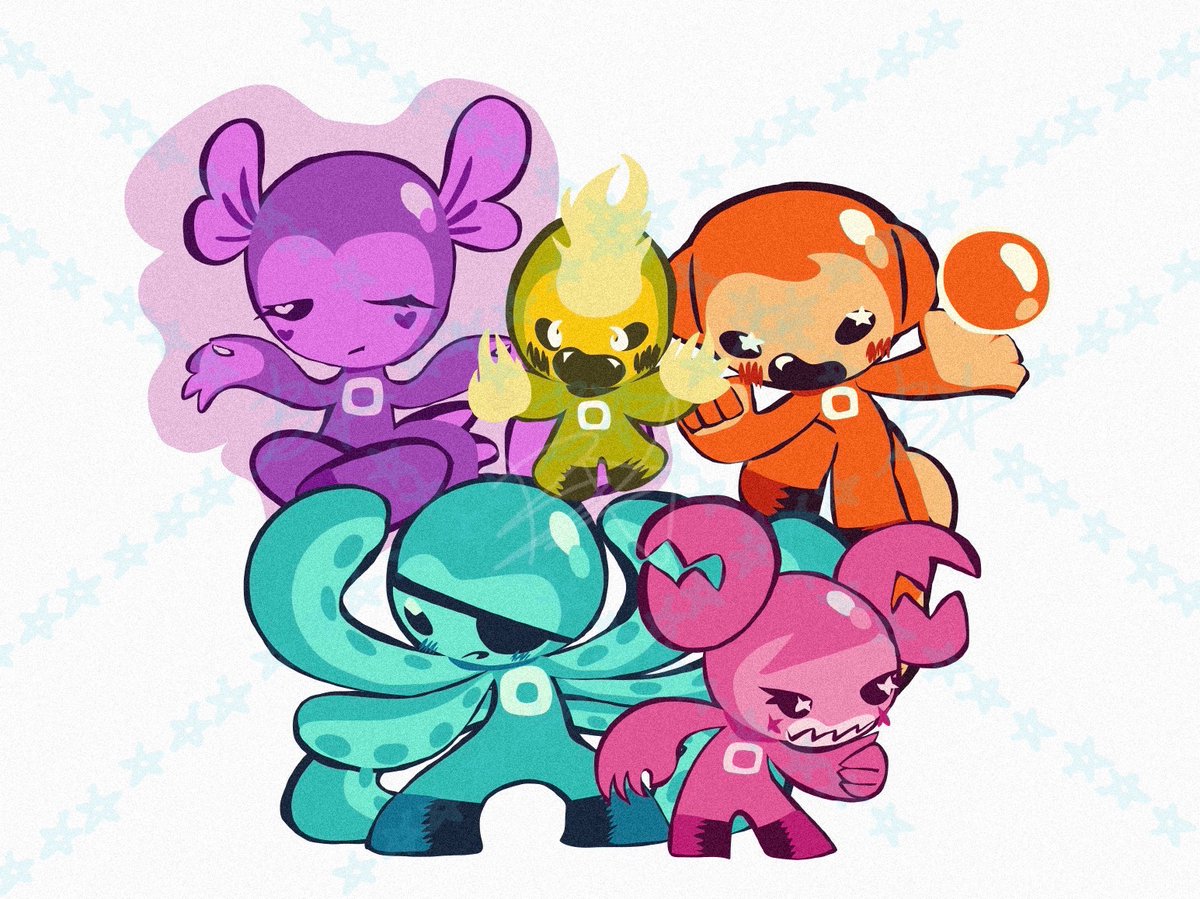 Bl0ost4r's tweet photo. Good afternoon, Sushi Pack Fans. #sushipack #tako #maguro #ikura #kani #wasabi #2000s #lassoart https://t.co/TvO63aV0kG