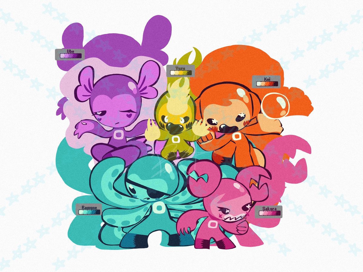 Bl0ost4r's tweet photo. Good afternoon, Sushi Pack Fans. #sushipack #tako #maguro #ikura #kani #wasabi #2000s #lassoart https://t.co/TvO63aV0kG