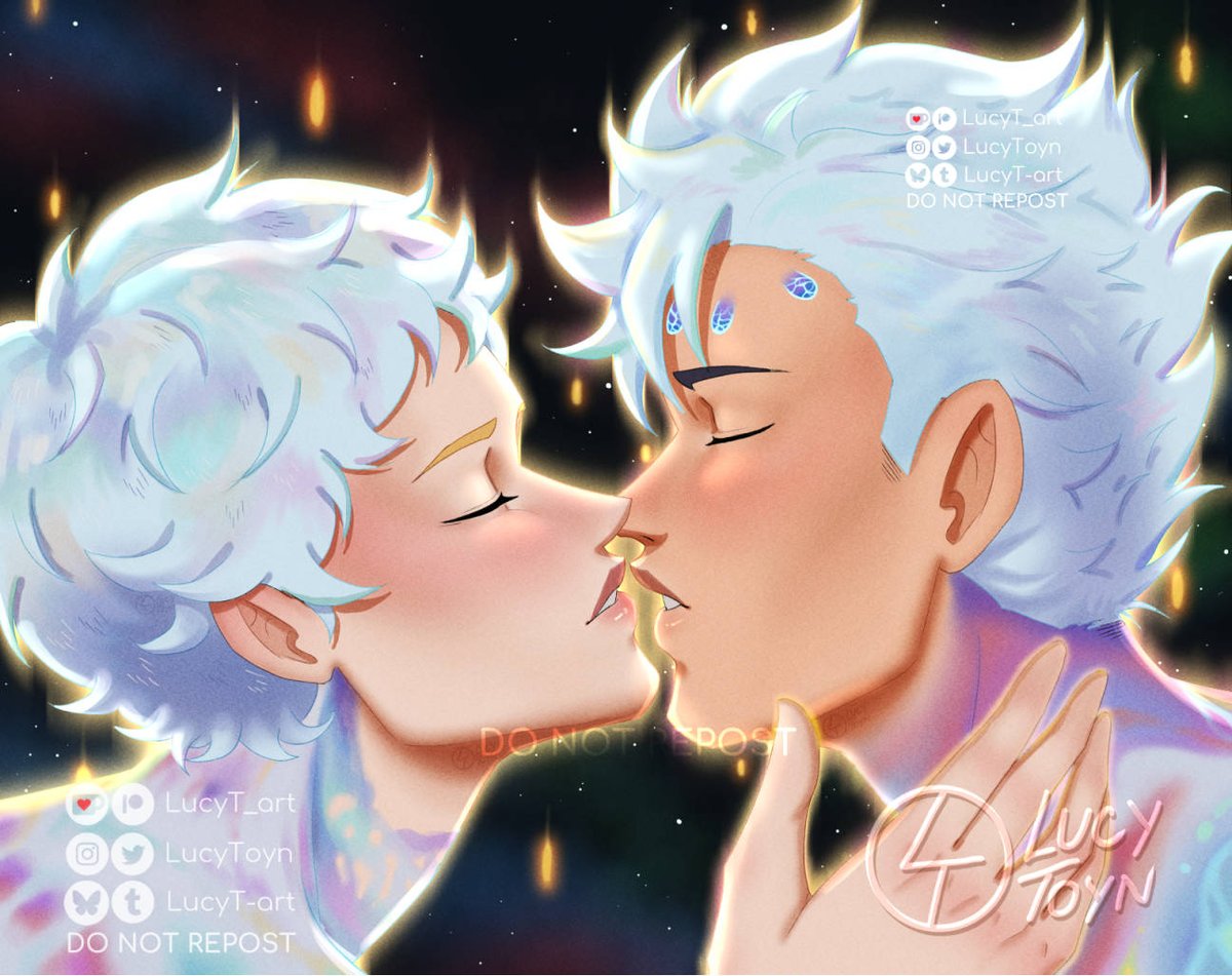 #KrtskValentinesWeek Day 6: Across Timelines/Universes
"Only you can show me this..."

#クロ月 #Kurotsuki