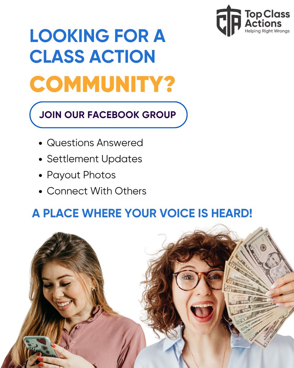 Top Class Actions tweet media