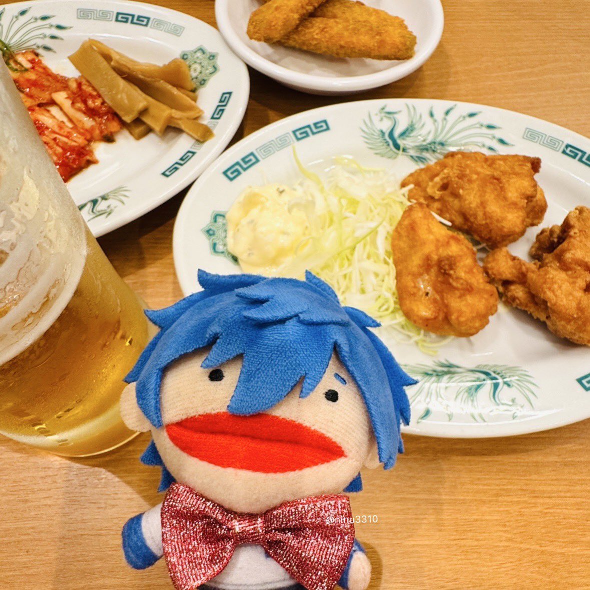 ninu3310's tweet photo. #推しと優勝🍺はたくさん楽しんでる〜
日高屋の新メニュー追加に喜んだのと同時に裏メニュー(？)だった無料のマヨが有料になってて泣いたけど、今後はトッピングで頼めるのいいね！今までありがとう無料マヨ https://t.co/jzNX3vgg81