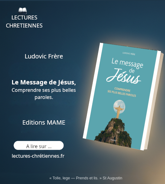 ReyserTh's tweet photo. Ludovic Frère, Le Message de Jésus: comprendre ses plus belles paroles

"Vivre avec le Christ, la plus belle aventure de la vie humaine."

A retrouver sur https://t.co/yvR2cHDHda

.@MameEditions .@Eglisecatho 

#Evangiles #Foi #Jésus https://t.co/qFFubMxBfy